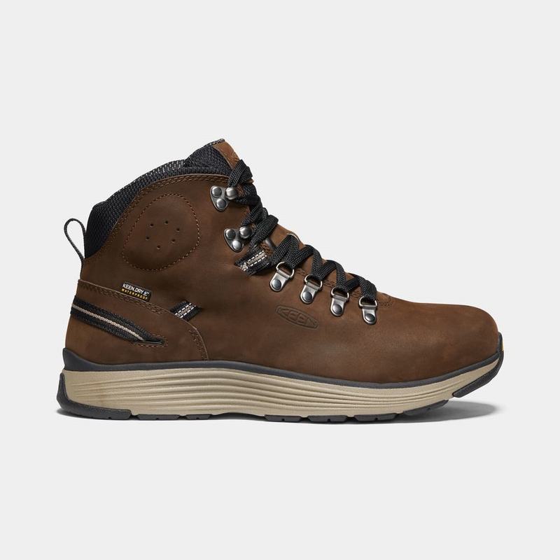 Keen Manchester 6" Waterproof Aluminum Toe Mens Work Boots Brown Clearance (0567-AHQWV)